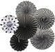 Black and White Paper Fans Decoration D.I.Y Set