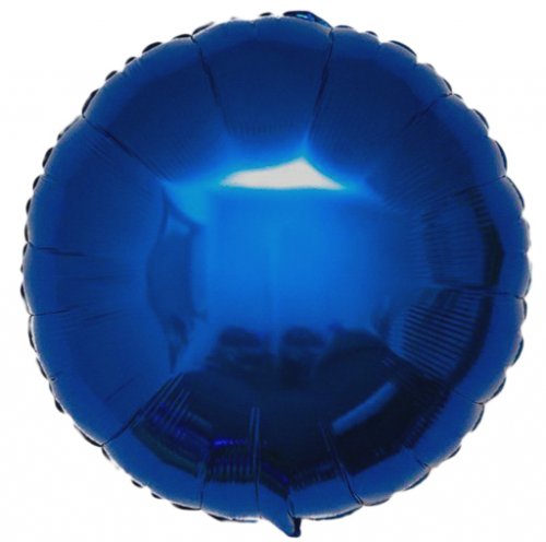 Dark Blue Round Shape Mylar Balloon