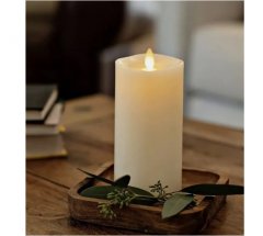 LED Flickering Pillar Candle