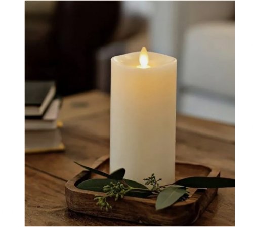 LED Flickering Pillar Candle