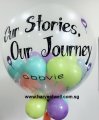 Custom Jumbo Gumball Text Helium Latex Balloon