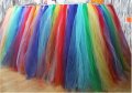 RAINBOW Colour TUTU Table Skirt (1 METRE)