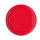 Solid Red 7inches Dessert Paper Plate 10pcs