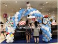 Snowman Christmas Theme Balloon Arch