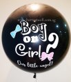 Gender Reveal Boy or Girl Jumbo Helium Latex Balloon