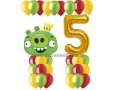 Angry Bird Themed Age Balloon Value Package