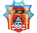 Pirate Treasure Chest Super Shape Mylar Balloon