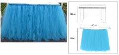 TURQUOISE Colour TUTU Table Skirt (1 METRE)