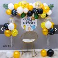 Balloon Garland Gold and White