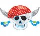 Pirate Skull Super Shape Mylar Balloon