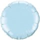 Light Blue Round Shape Mylar Balloon