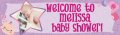 Baby Girl Shower (Photo) Customized Banner