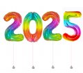 New Year 2025 Megaloon Rainbow Foil Balloon