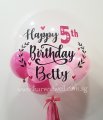 Birthday Ivy Vines Customize Bubble Balloon