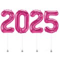 New Year 2025 Megaloon Pink Foil Balloon