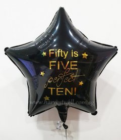 Black Star Customized Balloon