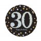 30 HBD Gold Dots 7inches Dessert Paper Plate 16pcs