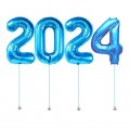 New Year 2024 Megaloon Blue Foil Balloon