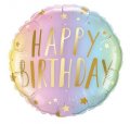 Ombre Happy Birthday Foil Balloon