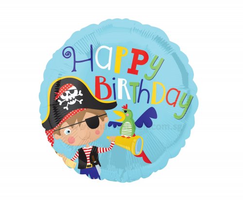 Little Pirate Happy Birthday Mylar Balloon