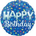 Happy Birthday Colourful Confetti Mylar Balloon