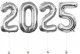 New Year 2025 Megaloon Silver Foil Balloon