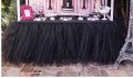 BLACK Colour TUTU Table Skirt (1 METRE)