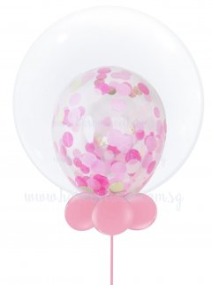 Customized Confetti In Bubble Balloon