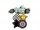 F1 Racing Silver Car Balloon Package