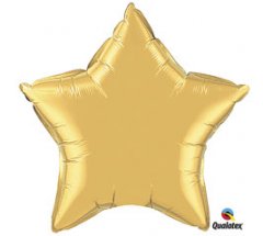 Jumbo Metallic Gold Star Shape Mylar Balloon