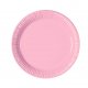 Solid Pink 9inches Lunch Paper Plate 10pcs