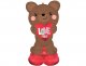 Satin Brown Love Bear Airloonz Decoration Balloon Set