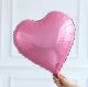 Shiny Pink Heart Shape Helium Mylar Balloon