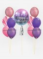 Personalize ORBZ Ombre Red Blue Balloon Bundle Set