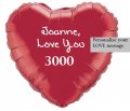 Personalize Heart Shape Love Balloon