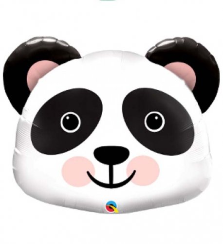 Panda Face Super Shape Mylar Balloon