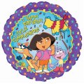 HBD Dora Pinata Fiesta Mylar Balloon