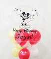 Personalised Mickey Mouse Theme Bubble Balloon