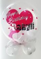 Big Heart Birthday Bubble Balloon