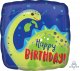 Dinosaur Stegosaurus Happy Birthday Mylar Balloon