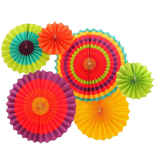 Bright Color Paper Fan D.I.Y Set : Helium Balloons & Delivery In ...