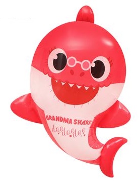 Baby Shark Red JR Shape Mylar Balloon : Helium Balloons Delivery