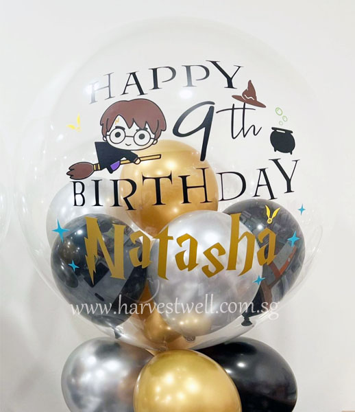 Personalised Harry Potter Theme Bubble Balloon : Helium Balloons Delivery  Everyday