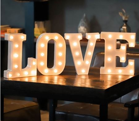 LOVE Letters LED Light Love LED Light [LED/LOVE] - $29.40 : Helium ...