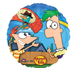 Phineas and Ferb Mylar Balloon : Helium Balloons Delivery Everyday ...